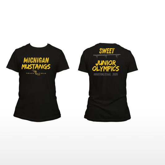 Black Performance Polyester T-Shirt (J/O) - Name Included