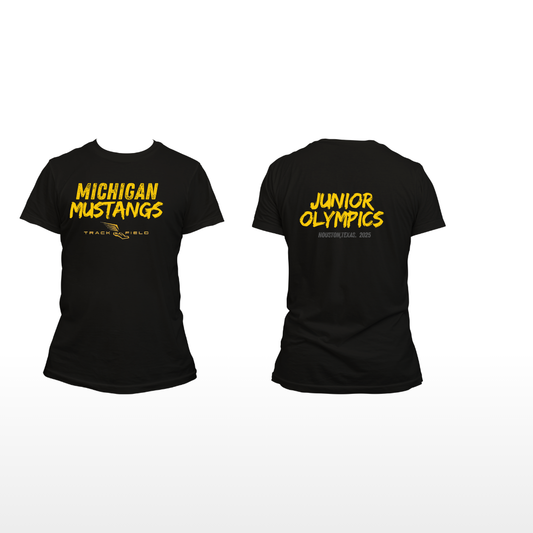 Black Performance Polyester T-Shirt (J/O)